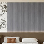 Yutianli PVC Slat Wall Panel Peel and Stick 118"x 15.7" Faux Wood Slat Panel - Image 3