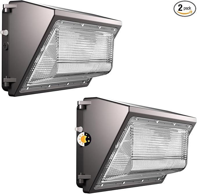 Lightdot 2Pack 150W LED Wall Pack Lights, 100-277v Dusk to Dawn by LightdotLighting