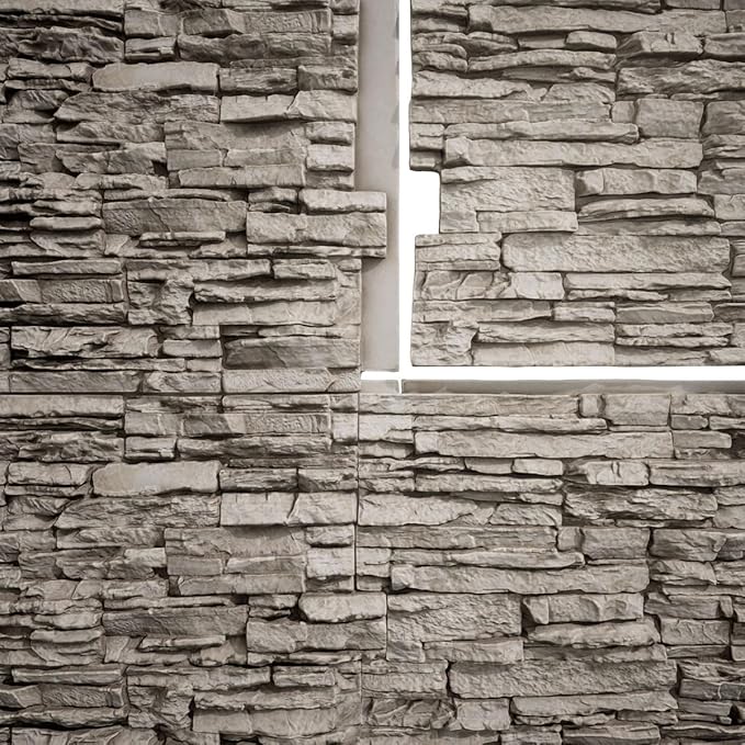 EverStone Canyon Ridge Faux Stone Panel, 45 3/4"W x 24 1/2"H x 1 1/4"D - Image 9