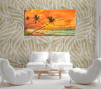 Beach Sunset Wall Art, Large Canvas Painting - Image 5