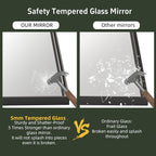 36”x 28” Black Bathroom Mirrors - Image 5