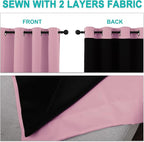 NICETOWN Total Shade Curtains and Draperies, Heavy-Duty Full Light Shading - Image 5