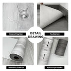 Wood Grain Peel and Stick Floor Tiles – 11.8” Width, Full Roll Length of 118" – - Image 3
