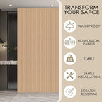 8-Pack 3D Slat Wall Panels — Soundproof Faux Wood Wall Panels - Image 4