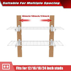 WALMANN 2 Pack Garage Wall Shelves, 45x15 inch Wall Mounted Storage Shelves - Image 4