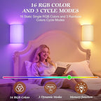 OCATO Battery Operated Wall Sconce: Wireless Wall Sconces Set of Two Battery - Image 4