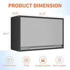 Garage Wall Cabinet, Floating Metal Wall Cabinet - Image 3