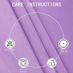 LEMOMO Blackout Curtains 52 x 90 Inch Long Lavender Curtains Set of 2 Panels - Image 4