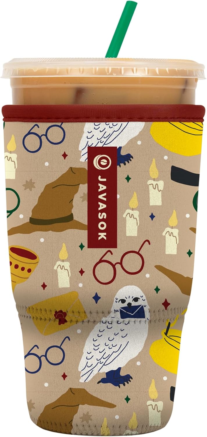 Sok It JavaSok Iced Coffee & Cold Soda Insulated Neoprene Cup Sleeve (Horcrux, Large: 30-32oz)