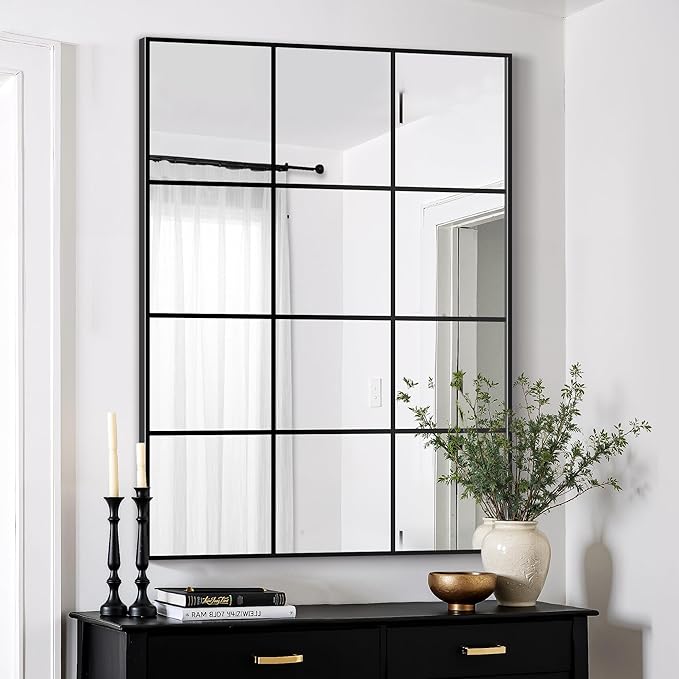 Window Mirrors for Wall Decor, Wall Mirrors Decorative Window Pane 30 x 40 by Unknown