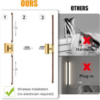 Morauroral 36 Inch Battery Operated Wall Sconces Set of 2, Dimmable Battery - Image 4