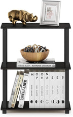 Furinno TURN-S-TUBE Storage Shelves, 3-Tier Book Shelf, Corner Shelf, Toolless - Image 4