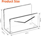 FUCDTEFC Acrylic Mail Holder, Vertical Envelope Mail Holder - Image 2