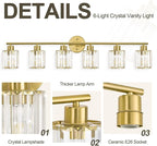 Crystal Bathroom Light Fixtures, Bathroom Lighting Fixtures Over Mirror - Image 4
