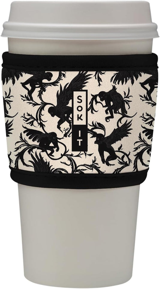 Sok It HotSok Coffee & Tea Reusable Insulated Neoprene Cup Sleeve (Monkey Business)