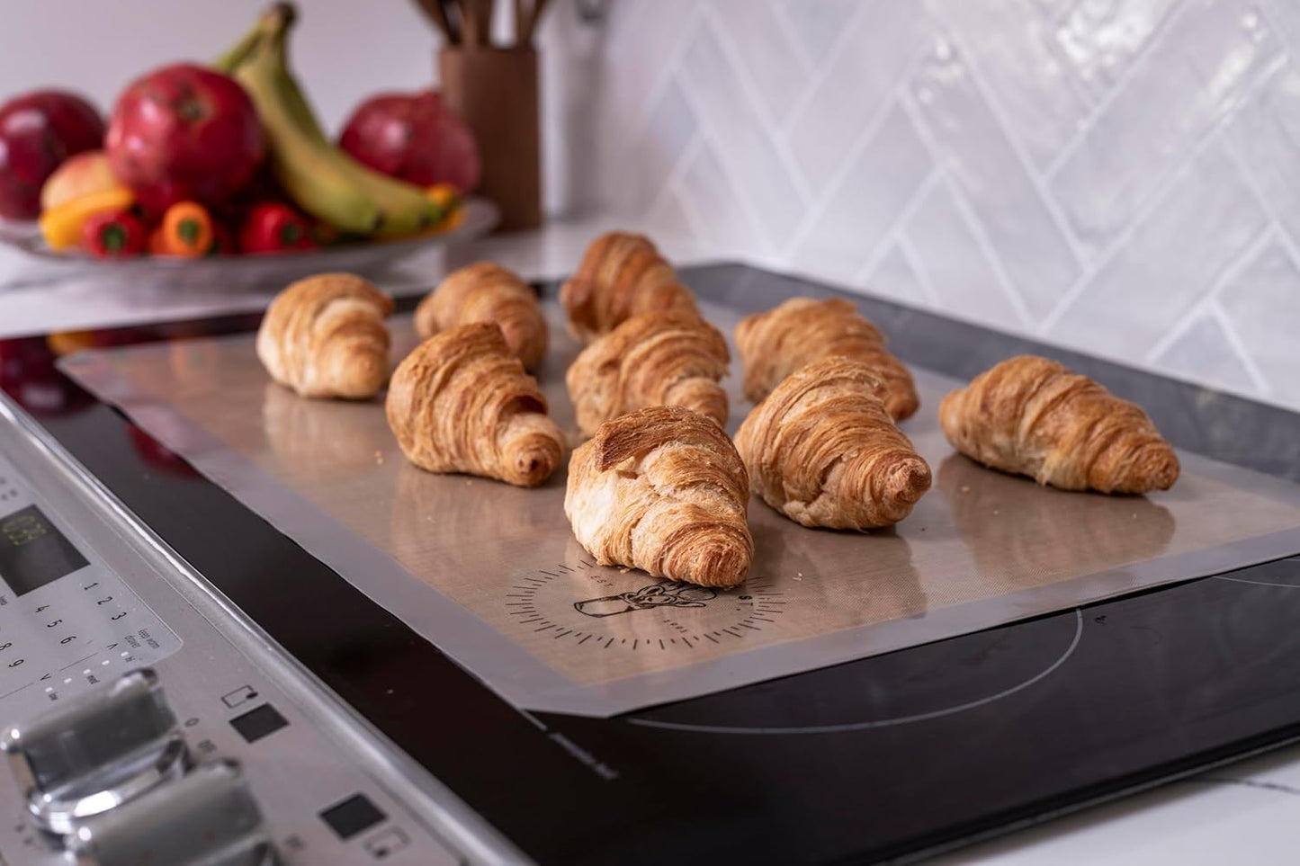 Silicone Baking Mats, Full size, All Purpose, Baking Sheet Liners, Pack of 10, Oven Safe, (17 x 25 inch), Non-Stick, Silicone Baking Sheet Liner, Perfect For Baking Macarons Cookies And Cakes