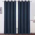 LEMOMO Blackout Curtains 66 x 84 inch/Navy Blue Curtains Set of 2 by Lemomo