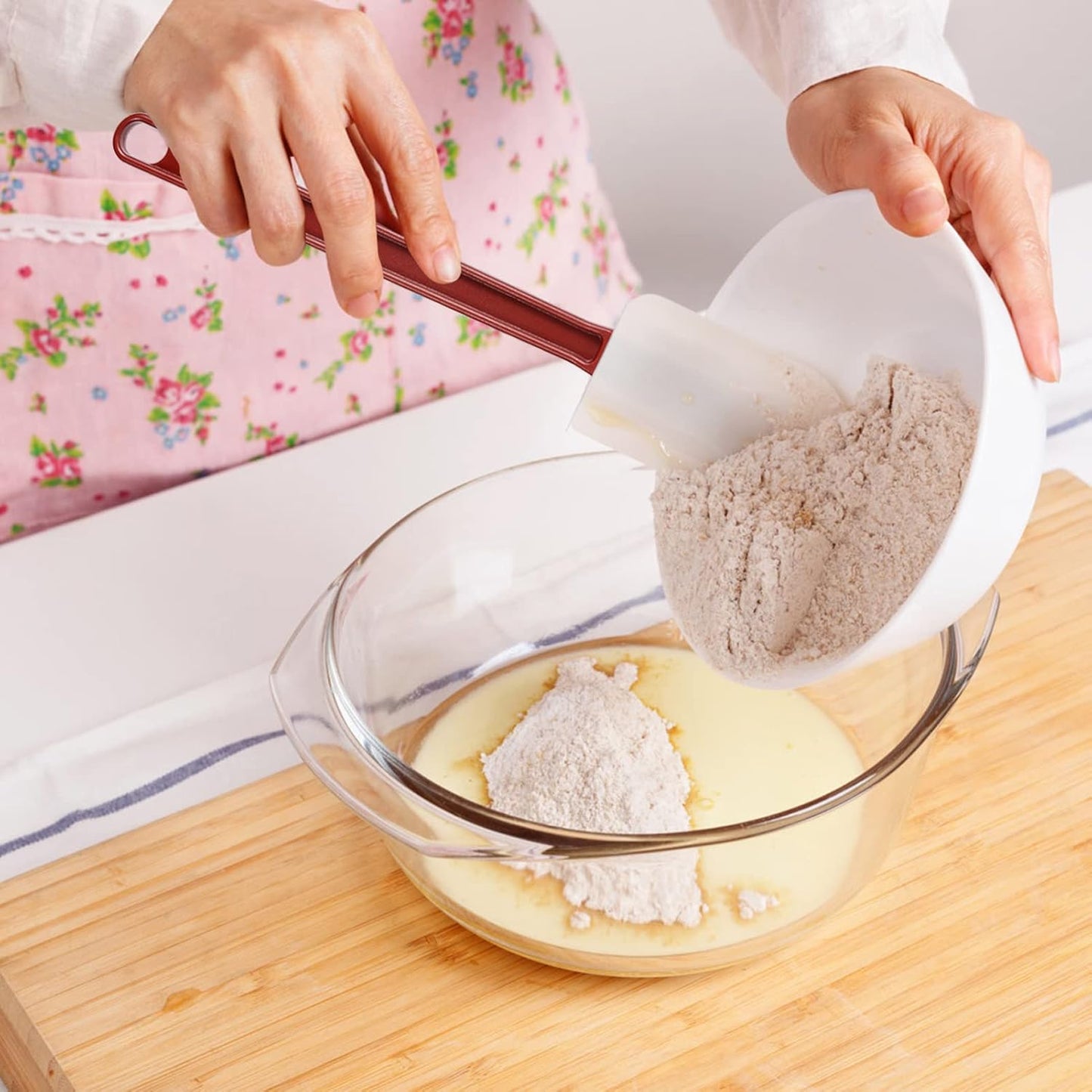 Silicone High Heat Spatula Set, 3pc (9.5/14/16Inches) - Commercial Rubber Spatula for Cooking