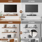 Heimlove Floating Shelves for Wall 36 Inches Long, 9.3" Deep Walnut Floating - Image 4