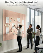Aothia 12-Pack Felt Bulletin Board Tiles 48"x36", Modular Pin Board - Image 5