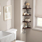 Alsonerbay Corner Shelf Wall Mount, 4 Tier Floating Shelves - Image 6