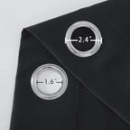 LEMOMO Black Thermal Blackout Curtains/52 x 45 Inch/Set of 2 Panels Room - Image 6