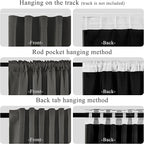 RYB HOME 100%Blackout Room Divider Curtain, Thermal Insulated&Privacy Assurd - Image 4