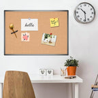 VIZ-PRO Cork Notice Board, 36 X 24 Inches, Cork Bulletin Board - Image 6
