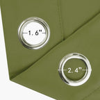 LEMOMO Olive Green Thermal Blackout Curtains/42 x 72 Inch/Set of 2 Panels Room - Image 5
