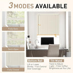 No Drill No Tool 1" Vinyl Mini Blinds, Light Filtering Horizontal Window Blinds - Image 4