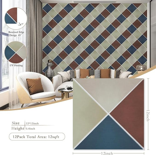 12Pack Acoustic Panels, Self-Adhesive Sound Proof Panels - Image 2
