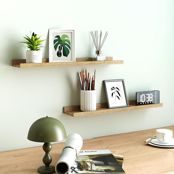 Floating Shelves for Wall Decor, Long Wall Mounted Storage Shelf for Bedroom - Image 2