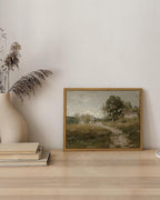 InSimSea Framed Canvas Wall Art, Vintage Outskirts Painting Prints - Image 3