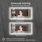 LED Bathroom Mirror with Lights, 72x36 Inch Gradient Front and Backlight LED - Image 6