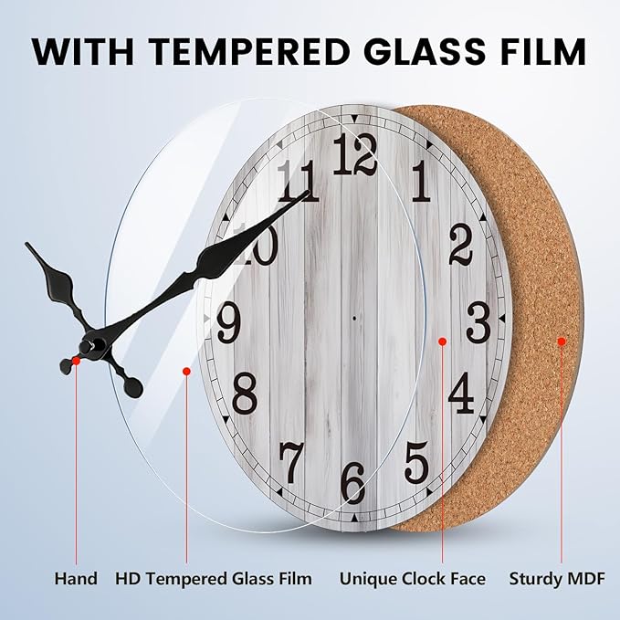 Wall Clock, Modern Wall Clocks Battery Operated, Silent Non Ticking Clock - Image 4