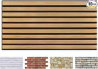 COMSTICKC 3D Faux Wood Wall Sticker, Peel and Stick Wall Covering, DIY by COMSTICKCDECOR