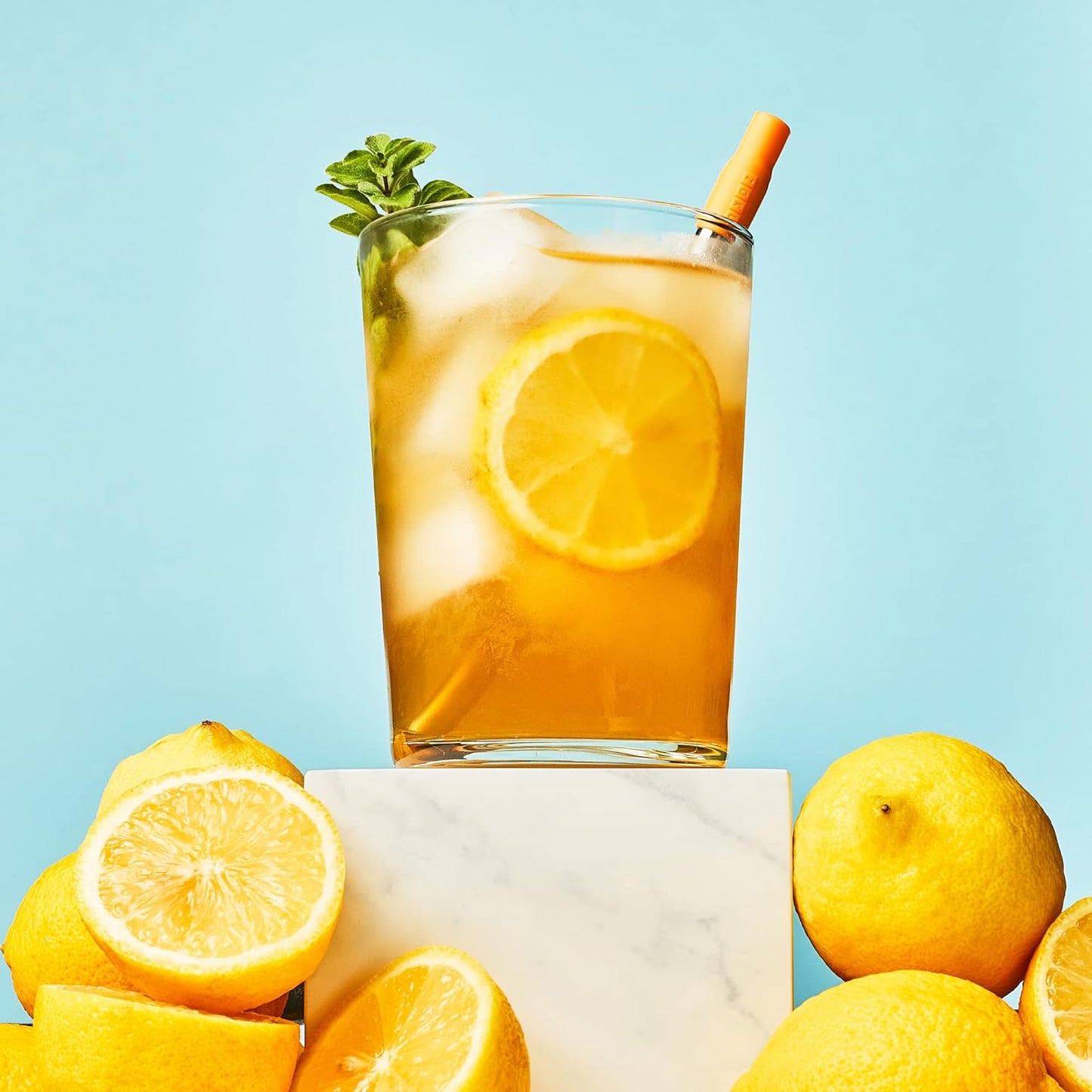 ZOKU Reusable Metal Straw with Case for Travel, Orange - Collapsible Stainless Steel Drinking Straw with Silicone Tip and Cleaner Brush, Ideal for Key Chains, Pockets, Purses