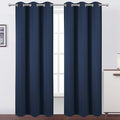 LEMOMO Navy Thermal Blackout Curtains/38 x 84 Inch/Set of 2 Panels Room by Lemomo