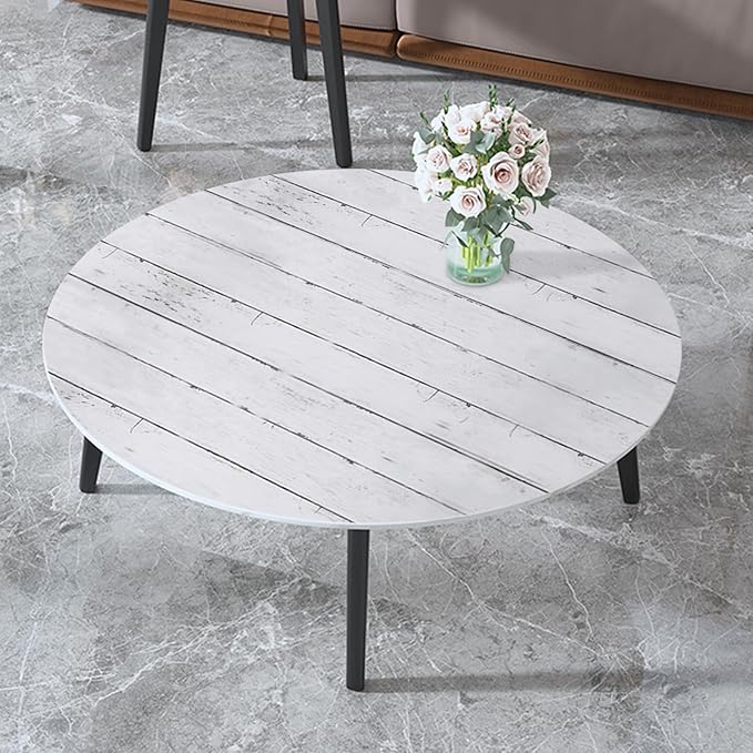 Abyssaly White Gray Wood Contact Paper 35.4 in X 118 in Self-Adhesive Removable - Image 5