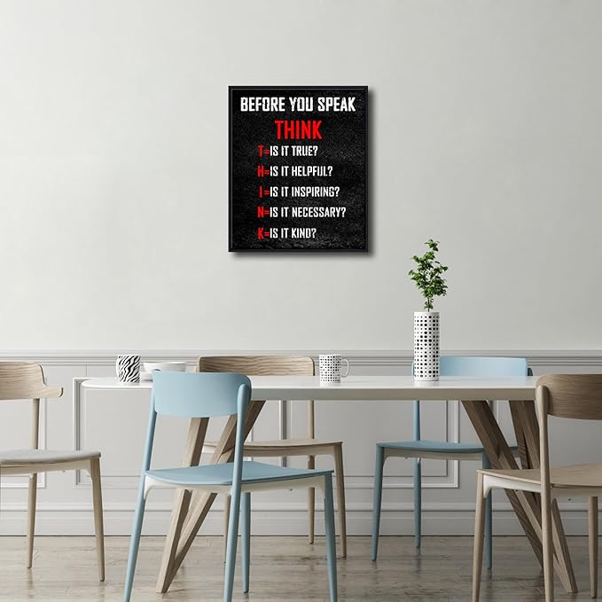 Pyradecor Large Inspirational Poster Black Framed Canvas Wall Art Motivational - Image 8