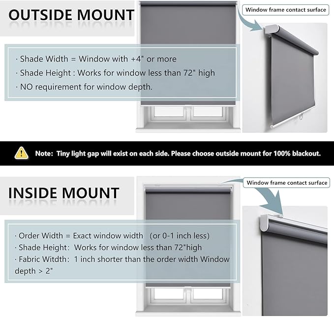 Customize Cordless Roller Shades Blackout Blinds - Image 6