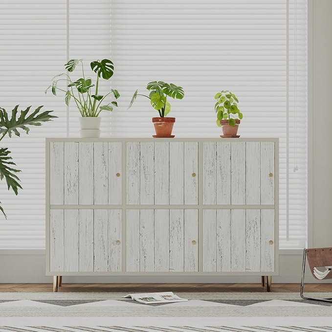 Abyssaly White Grey Wood Self Adhesive Paper 17.71 in X 32.8 Ft Removable Wood - Image 3