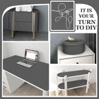 practicalWs Grey Wallpaper Peel and Stick Wallpaper Dark Grey Matte Textured - Image 5