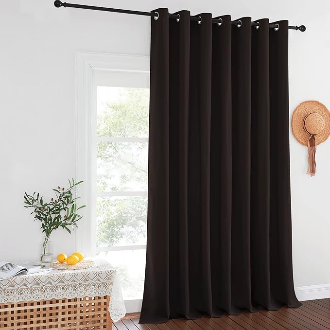 NICETOWN Patio Door Curtain Sound Blocking, Bedroom Privacy Room Divider Curtain - Image 8