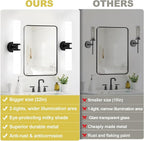 Wall Sconces Set of Two, Matte Black Bathroom Sconces Wall Lighting - Image 2