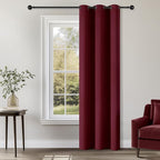 ChrisDowa Burgundyout Curtains 72 inches Long by ChrisDowa