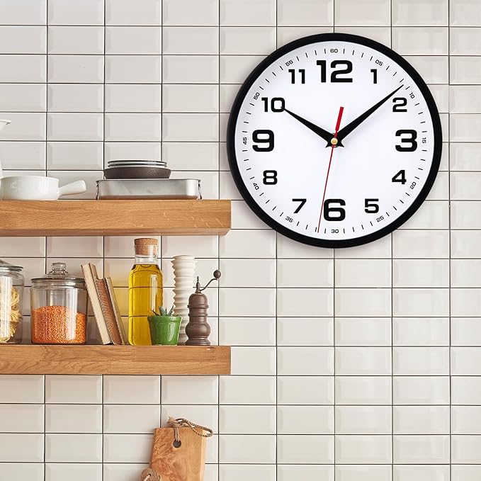 14 Inch Wall Clock Silent Non-Ticking Modern Clocks Battery Operated Large - Image 7