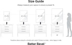 Better Bevel Frameless Rectangle Mirror | 24" x 30" Bathroom Wall Mirror - Image 9