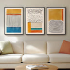 Framed Colorful Abstract Wall Art by Cuspin