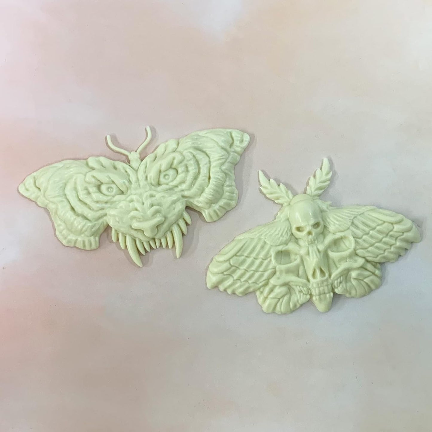 Skull Tiger Butterfly Brooch 3D Epoxy Resin Silicone Mold for Fondant Sugar Craft, Cake Topper Decorating, Polymer Clay, Plaster